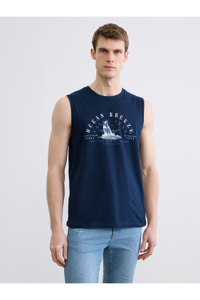 LC Waikiki Ανδρικό αμάνικο T-shirt με λαιμόκοψη