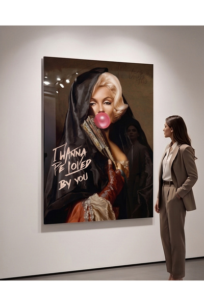 FavloArt I Wanna Be Loved By You Pleksi Tablo – Pop Art ve İkonik Duvar Sanatı
