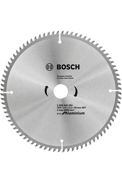 Bosch Disc de ferastrau circular pentru aluminiu, 254 x 30 x 3 mm, 80 dinti