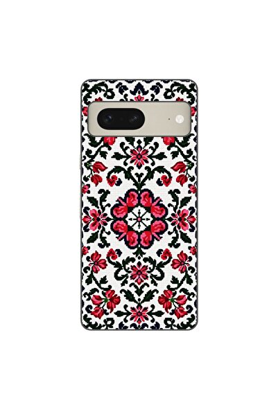 OEM Husa compatibila cu Google Pixel 7 Silicon Gel Tpu Model Traditional Knit...