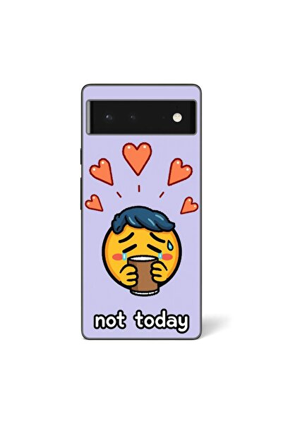 OEM Калъф, съвместим с Google Pixel 6, силиконов гел TPU модел Not Today