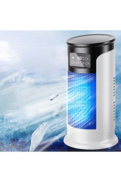 EasyLife Portable Air Cooler Fan Humidifier 9 Speed Cooling Fan With Mist Spr...