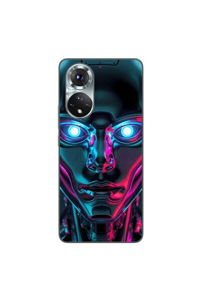 OEM Husa compatibila cu Honor 50 Silicon Gel Tpu Model Chrome Humanoid