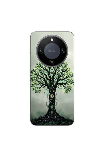 OEM Husa compatibila cu Honor Magic8 Lite Silicon Gel Tpu Model Mystical Tree