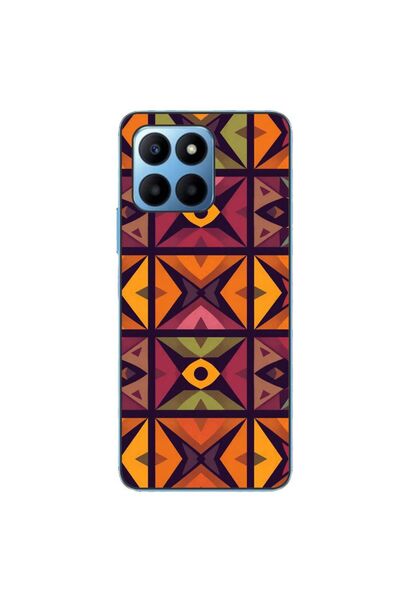 OEM Husa compatibila cu Honor 70 Lite Silicon Gel Tpu Model Tribal Retro Shapes