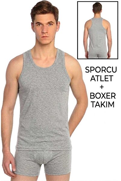 BEYAZTOPTAN Premium Men's Sports Athlete Boxer Set - Cotton Flexible Comforta...