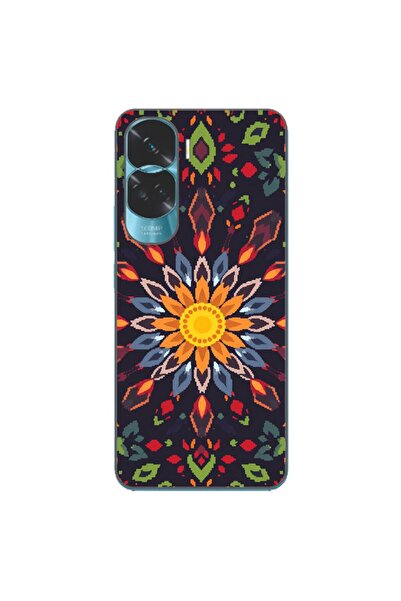 OEM Husa compatibila cu Honor 90 Lite 5G Silicon Gel Tpu Model Pixel Art Sun ...