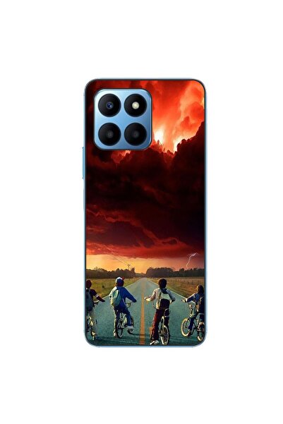 OEM Husa compatibila cu Honor X8 5G Silicon Gel Tpu Model Stranger Things Red...