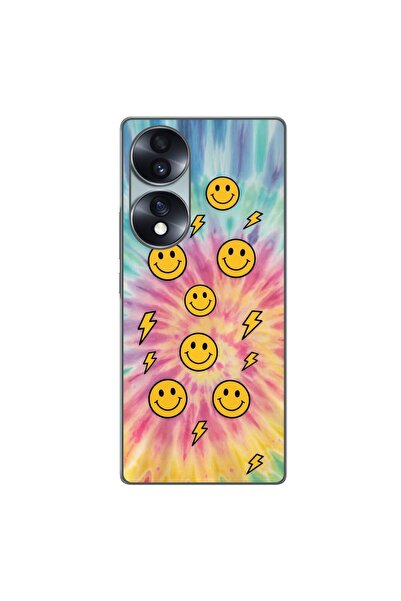 OEM Husa compatibila cu Honor 70 Silicon Gel Tpu Model Retro Smiley Faces