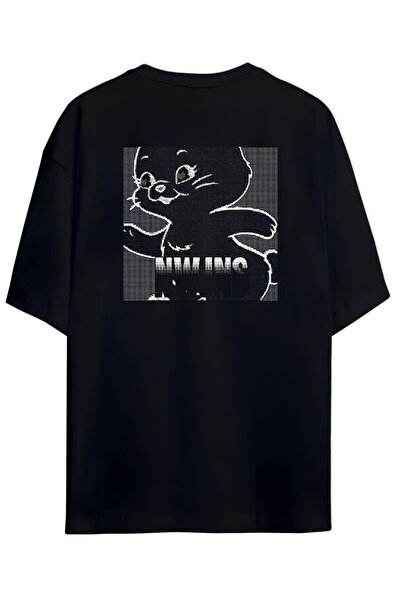 Grafftee Clothing Tricou din bumbac unisex cu imprimeu New Jeans, design spec...
