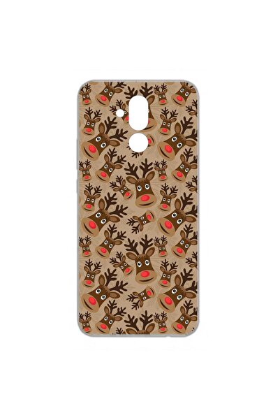 OEM Husa compatibila cu Huawei Mate 20 Lite Silicon Gel Tpu Model Craciun Rud...