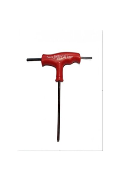 OEM Cheie universală pentru motocoasă, tip T, cu 3 capete imbus (3, 4, 5 mm)