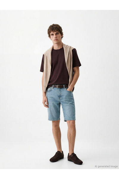 LC Waikiki Șorturi din denim pentru bărbați, croială super skinny