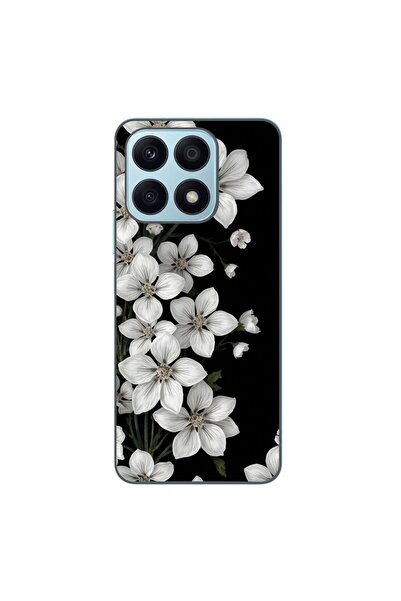 OEM Husa compatibila cu Honor X8a Silicon Gel Tpu Model Pure White Flowers