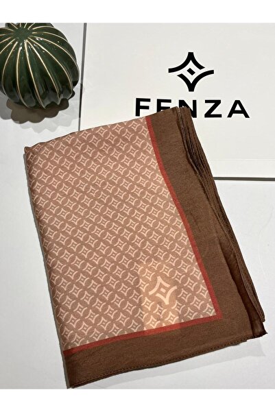 Fenza Pamuk Viskon Geometrik Desen Şal