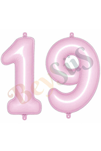 BeySüS 19 Foil Balloons in Pink Color (76 cm)