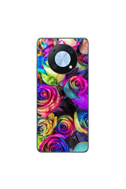 OEM Husa compatibila cu Huawei Nova Y90 Silicon Gel Tpu Model Trandafiri Colo...