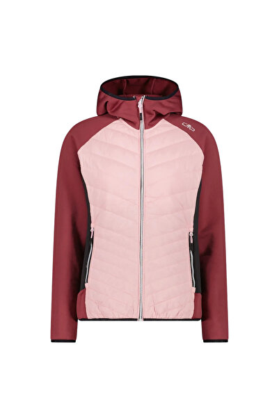 CMP Women's Jacket Hybrid Fix Hood 35E2946-Burgundy-36
