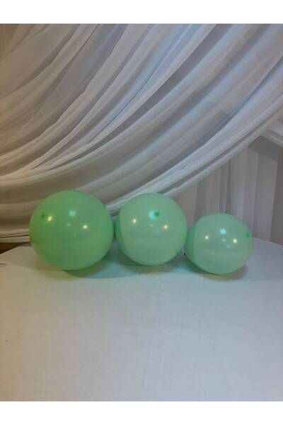OEM Mint Green Macarons Balloons 5" - 200/ Top Bottom Set