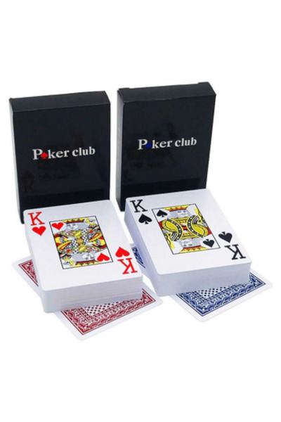Mardil Set de cărți de joc, index standard, 100% plastic, roșu albastru, poke...