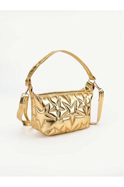 Beshora Palmer Gold Star Patterned Women's Shoulder & Crossbody Bag
