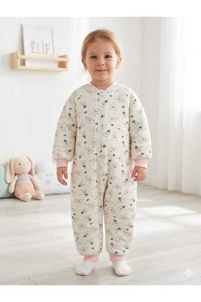 Beyoğlugk Crew Neck Zippered Cotton Baby Sleeping Bag