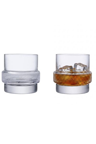 Paşabahçe Handmade Glass Whiskey Glass Set of 2 450 Cc