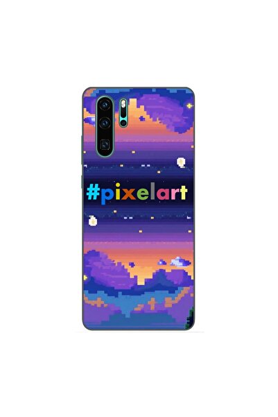 OEM Husa compatibila cu Huawei P30 Pro Silicon Gel Tpu Model Pixel Art Peisaj