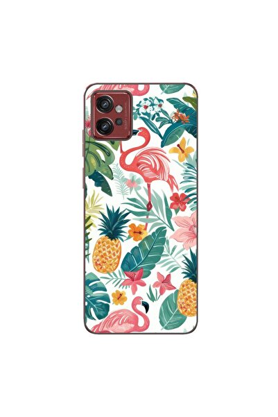 OEM Husa compatibila cu Motorola Moto G32 Silicon Gel Tpu Model Tropical Pattern