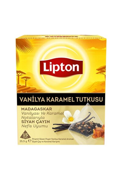 Lipton Vanilya Karamel Aromalı Piramit Poşet Çay 15'li