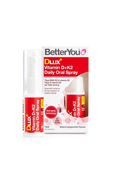 Better You Dlux+ Vitamin D3+K2 Oral Spray (12ML) - BetterYou