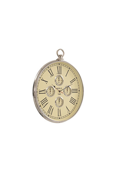 Midas Furniture METAL WALL CLOCK 60X6X75 CM WHITE