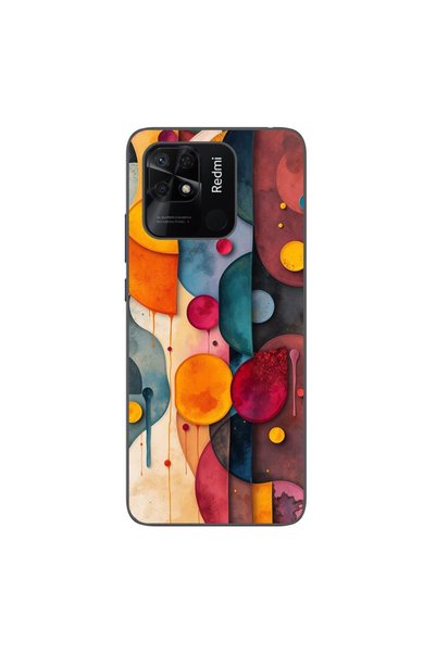 OEM Husa compatibila cu Xiaomi Redmi 10C Silicon Gel Tpu Model Abstract Shape...