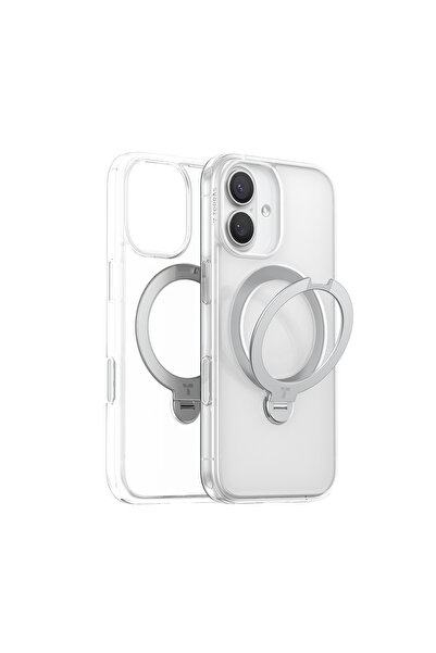 TORRAS Ostand Spin MagSafe калъф за iPhone 17 Прозрачен