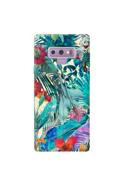 Other Samsung Note 9 Blue laves tropical Transparent Silicone TPU Θήκη