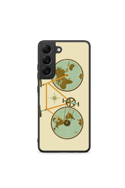 Other Samsung S22 Plus Bike map Black Glossy Θήκη