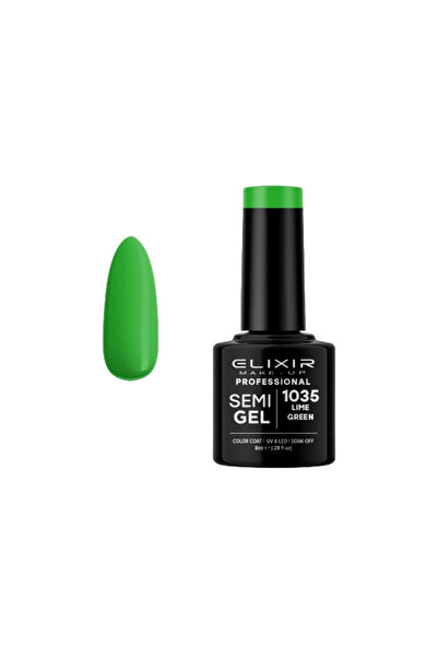 Elixir SEMI GEL (ΗΜΙΜΟΝΙΜΟ ΒΕΡΝΙΚΙ) 1035 LIME Green 8ML