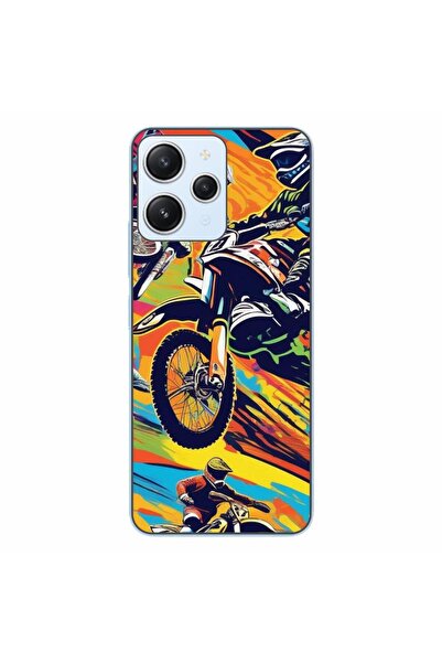 OEM Husa compatibila cu Xiaomi Redmi 12 4G Silicon Gel Tpu Model Motocross Po...