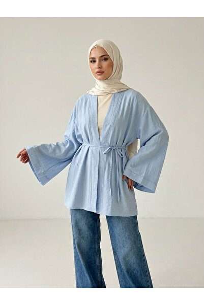 Foremia Strawberry Cardigan-Blue