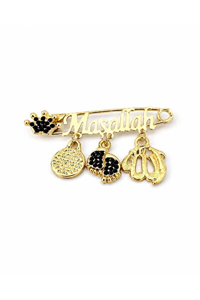Shopfocus Mashallah Baby Collar Pin - It Is Metal, Do Not Come in Contact wit...