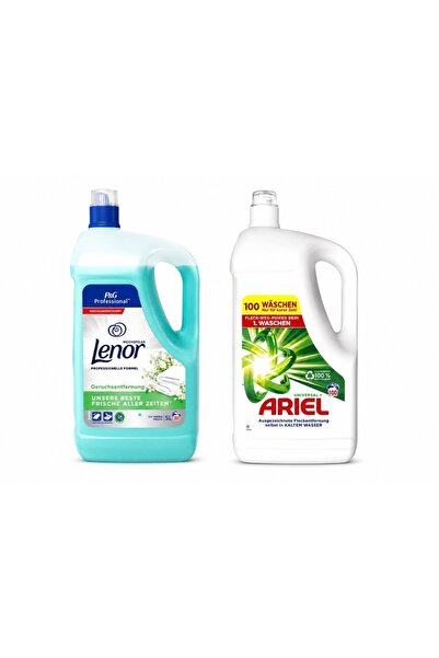 lenor FRESH Омекотител за тъкани + Универсален перилен препарат + Промо пакет