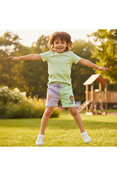 PAW PATROL Liberty Kids 2-Pack Cotton Shorts - Purple/Green