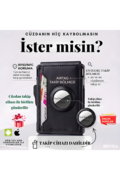 REVEA Akıllı Cüzdan SİYAH