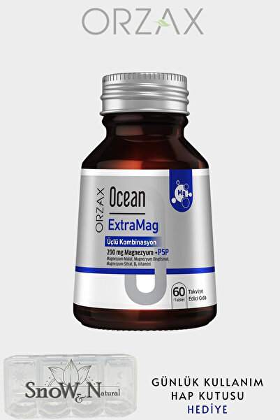 Ocean Extramag 60 Tablet Üçlü Magnezyum Kombinasyonu Sitrat-Malat-Bisglisinat...