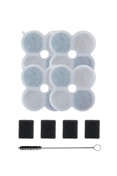Xenon Smart Kedi Su Pınarı Filtre Seti (X8658 Uyumlu) | 4+4 Karbon Sünger Fil...