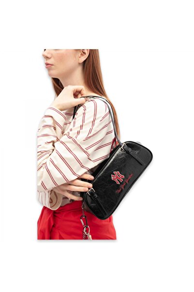 AROW New York Yankees Mlb_016 11X24X10 Kol Siyah-Kırmızı Kadın Çanta