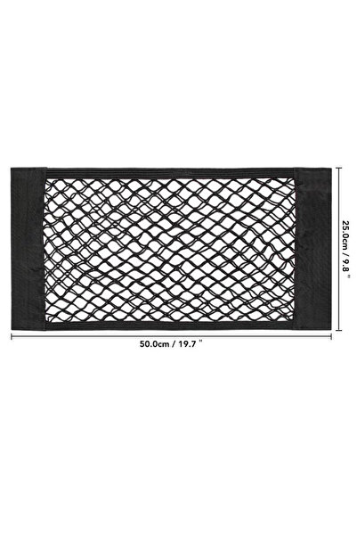 Tesay Car trunk mesh organizer, storage pockets, super elastic 50×25