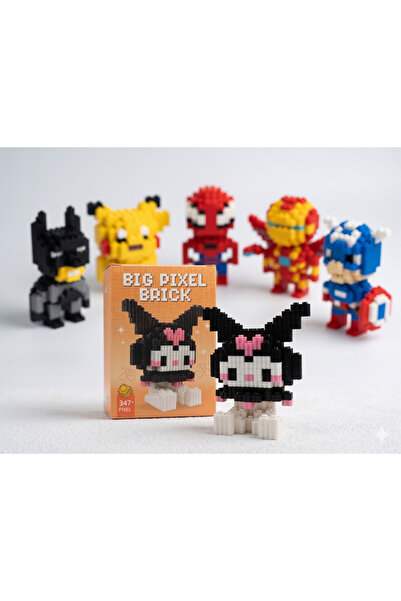 DODOMAR Lego Big Pixel Bricks 3D Kuromi Large Size Building Set Decorative Co...