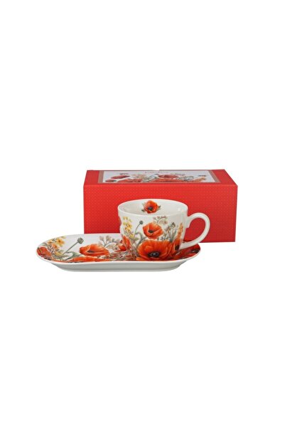 Livada cu Ceai Cup with Saucer "Poppies" collection