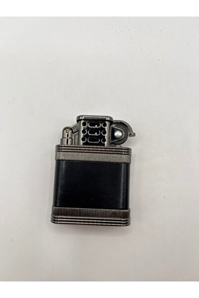 Hunter Lüks Metal Çakmak Taşlı Çarklı Alevli Deri Desenli Vintage Premium Tas...